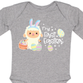 thumbnail image 4 of Inktastic My 1st Easter with Cute Lamb and Easter Eggs Boys or Girls Long Sleeve Baby Bodysuit, 4 of 5