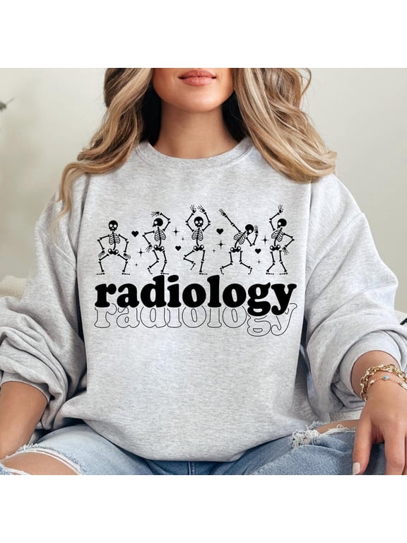 Radiology Sweatshirt, Dancing Skeleton Sweatshirt, RAD Tech Skeleton Sweatshirt, X-ray Tech Gift, CT MRI Tech Appreciation Sweatshirt