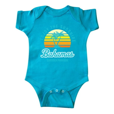 

Inktastic Enjoy The Sunshine Bahamas Summer Paradise Gift Baby Boy or Baby Girl Bodysuit