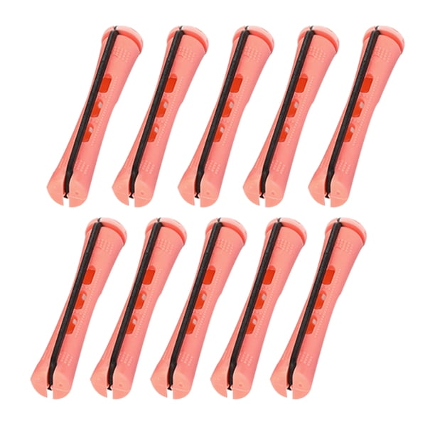 Rizador de pelo de 406 piezas, servicio de larga duración, gran calidad, funcionamiento estilo tonto, colores surtidos, peluquería para cabello Cuidado del cabello 1.3 cm 4 rojo 10 artículos Vogacara CE011432-08B