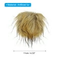 thumbnail image 2 of Uxcell Fluffy Soft Faux Fur Pom Poms for Hats with Snap Button, Light Yellow 6Pack, 2 of 6