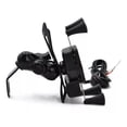 thumbnail image 3 of Soporte Porta Celular Moto Cargador Usb Base Espejo Universa, 3 of 7