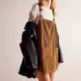 thumbnail image 1 of Vestido Cuello cuadrado Casual Ajuste holgado Mujer Estilo básico Traje diario Ygjytge Marrón T M para Mujer, 1 of 6