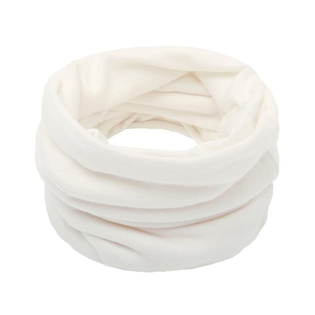Transemion Lightweight And Portable Loop Scarf Unisex Fashionable And Versatile Soft And Breathable Multiple White