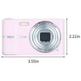 thumbnail image 3 of Meitianfacai 16X 44MP CMOS Digital Camera with Charging Cable, Pink, 3 of 8