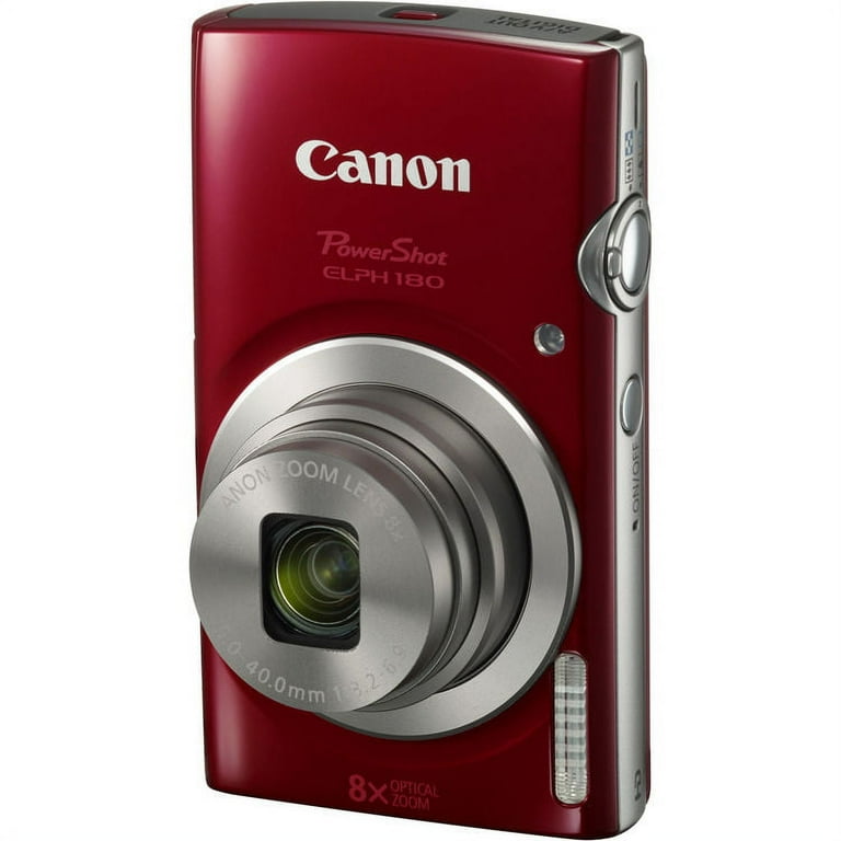Canon PowerShot ELPH 180 Compact Digital Camera, 8X Optical Zoom