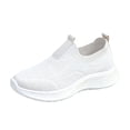 thumbnail image 2 of Norvail Womens Breathable Comfortable Lightweight Slip-On Flyknit Shoes – Stretchy Knit Upper Walking Shoes with Cushioned Insole, Casual Athletic Sneakers for Travel Commute Daily Wear, 2 of 5