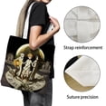thumbnail image 3 of The Promised Neverland Bolso de tela con estampado de lienzo para mujer, bolsa de compras reutilizable y estética, con cremallera interior, regalo para mujer, 35 × 40 cm., 3 of 6