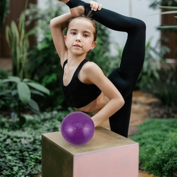 Niceauty Gymnastics Training Equipment Gymnastics Ball Purple PVC for Dance Practice 1Pack