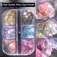 thumbnail image 1 of Jiaroswwei 1 Box Nail Sequins Shiny Vibrant Color Plastic Mixed DIY Nail Glitters Sequins Manicures Designs Nail Supplies, 1 of 8