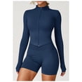 thumbnail image 4 of Chaqueta de Yoga for mujer, chaqueta de Yoga deportiva for correr al aire libre con cremallera, chaqueta de manga larga, ropa de Yoga de secado rápido for niñas, 4 of 6