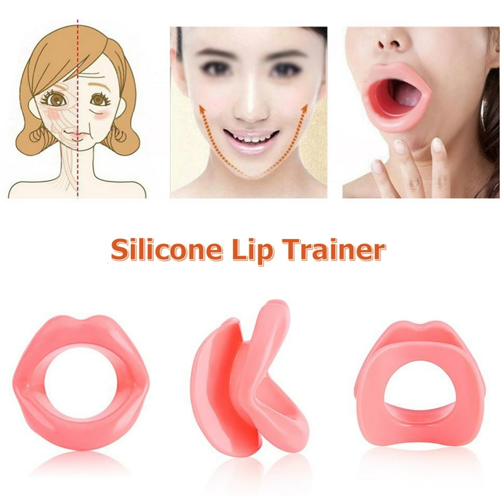 WALFRONT 1PC Silicone Lip Trainer Oral Exerciser Face Lifting Lip