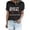 Z1-Black, variant on Endives Thou Shall Not Steal Unless You Can Beat The Throw Women's Letter Baseball Love Print Round Neck Short Sleeve T Shirt Top