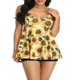 thumbnail image 1 of Women Tankini Swimsuit Floral Print Tank Top with shorts Tummy Control Two Piece Beach Bathing Suits, 1 of 7
