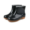 thumbnail image 1 of Womens Rain Boots with PVC Plastic Short Rain Boot, Round Toe Radian, Anti Skid Sole for Gardening, DIY, Work, 1 of 5