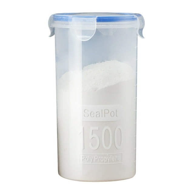 Ikeay Food Storage Kitchen Storage Box Sealed Food Preservation Plastic Preservation Container Storage Jar Grain Sealed Jar 1Pc Storage Jar