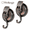 Bronze, variant on Heavy Duty Suction Cup Hooks for Shower Wall, Lever Lock Bath Towel Hooks for Inside Shower, Rustproof Removable Wreath Hanger for Glass,Polished Silver, 2 Pack