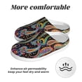 thumbnail image 6 of Fotbe Watercolor Romantic Paisley Pattern Women's Fuzzy Curly Fur Memory Foam Loafer Slippers Indoor Outdoor Slippers Winter Home Shoes-40/41, 6 of 7