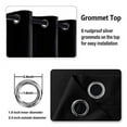 thumbnail image 5 of DWCN Black Blackout Curtains for Bedroom Sewn with Tiebacks - Thermal Insulated Light Blocking Grommet Window Curtains for Living Room, 42 x 63 inch Length, Set of 2 Drape Panels, 5 of 7
