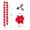 3m 20LED lights, variant on 2/3/4m Christmas Poinsettia Garland Artificial Flower Xmas String Light Indoor/Outdoor Holiday Decor Christmas 2023 Navidad Noel