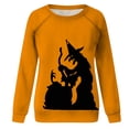 thumbnail image 4 of Tops casuales de cuello redondo de manga larga con estampado de Halloween para mujer Fridja czfsfas2727, 4 of 5