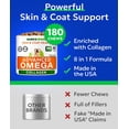 thumbnail image 5 of BARK&SPARK Advanced Omega-3 Collagen for Dogs - 180 Fish & Salmon Oil Treats for Dog Shedding, Skin Allergy Chews, Itch Relief, Hot Spots Treatment - Jointm Skin & Coat Supplement, EPA&DHA FattyAcids, 5 of 9