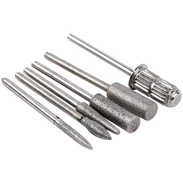 12 unids/set brocas para uñas bandas de lijado kit de archivo 2,3 mm (3/32 pulgadas) diámetro del vástago cabezal de molienda pulido máquina moldeadora kits de herramientas rotativas