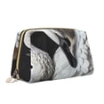 thumbnail image 2 of Gaeub Elegant Swans Black Background Printed Travel Cosmetic Bag,Makeup Bag, Large Capacity Toiletry Bag for Women, Portable Pouch Make Up Organizer with Zipper and Divider, 2 of 8