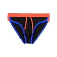 thumbnail image 4 of TANBOM Men's Sexy Polyamide Triangle Swim Trunks Adjustable Drawstring Big Pouch Comfortable Breathable Black L, 4 of 5