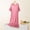 Hot Pink, variant on Naittoop Plus Size Women's Sleepwear Short Sleeve Nightdress Casual Loose Fit Nightgown Lightweight Homewear