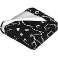 thumbnail image 4 of Black Cat Blanket Cute Cartoon Cats Silhouettes Animal Throw Blankets Gifts for Kids Adults Lightweight Soft Fleece Cozy for Sofa Couch Bed Room Travel Valentines Day Decor 40x50in, 4 of 6