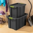 thumbnail image 3 of Sterilite Tuff1 Latching 30 Gallon Plastic Storage Tote Container & Lid, 3 of 7