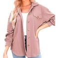 thumbnail image 2 of IMENGL Cable knit shacket lightweight long sleeve, Red XL, Size M-2XL, 2 of 9