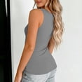 thumbnail image 6 of Only Moment V Neck Tank Tops for Women Polyester,Spandex Loose Fit Lightweight Sleeveless Camisole Light Ashy 2Xl, 6 of 7