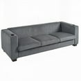 thumbnail image 4 of Modern Gray 3-Seater Sofa with Plush Fabric and Sturdy Construction (80" W x 31.1" D x 26" H), 4 of 16