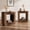 Brown, variant on SolaceHue Rustic Brown End Table, 24" Side Table with Storage Shelf, Farmhouse Style Nightstand Bedside Table (1, Natural)