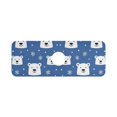 thumbnail image 7 of Yayeee Faucet Mat for Kitchen Sink 14.7" Diatomite Long Splash Guard Pad, White Polar Bear, 7 of 7