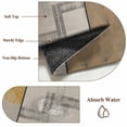 thumbnail image 6 of 2x3 Ft Entryway Area Rug, Beige Yellow Textured Kitchen Rug Runner Washable Floor Mat, Vintage Art Farmhouse Striped Non Slip Indoor Door Mat Throw Carpet for Bathroom Living Room Bedroom, 6 of 8