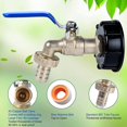 thumbnail image 3 of Accesorios para contenedores IBC Tanque IBC de latón de 3/4 de pulgada Válvula adaptadora de tanque IBC para tanque de agua S60 X 6 IBC como se muestra, como se muestra, 3 of 5