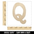 thumbnail image 2 of Letter Q Uppercase Cute Typewriter Font Wood Shape Unfinished Piece Cutout Craft DIY Projects - 4.70 Inch Size - 1/8 Inch Thick, 2 of 7