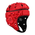 thumbnail image 1 of Casco de rugby para hombre y mujer, transpirable, con absorción de impactos, acolchado suave, protector de cabeza para rugby, casco de fútbol para Rojo, 1 of 8