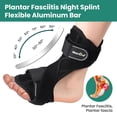 thumbnail image 2 of Welnove Plantar Fasciitis Night Splint, Dorsal Relief Brace for Heel Pain, Achilles Tendonitis & Foot Drop, Adjustable Support for Men & Women – Black (M), 2 of 8