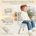 thumbnail image 5 of Toddler Table and Chair Set, Height Adjustable-Upgrade Kids Desk and 2 Chairs for Ages 3-8, Children's Multi-Activity Table with Graffiti Desktop and Marble Pattern for Home/Daycare/Classroom, 5 of 7