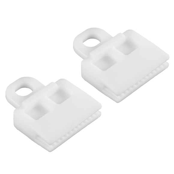 Unique Bargains 2 Pcs Window Door Glass Channel Retainer Clip 1.85'x1.54'x0.47' Universal for Car Truck Van White