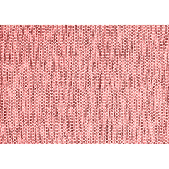 Ahgly Company Indoor Rectangle Abstract Red Contemporary Area Rugs, 7' x 9'