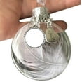 thumbnail image 4 of AnuirheiH Clear Christmas Memorial Ornament Feather Ball, A Piece of My Heart is in Heaven, Christmas Tree Memorial Hanging Pendant Gift for Mom, Dad, Son, Daughter,Grandma, Grandpa, 4 of 4