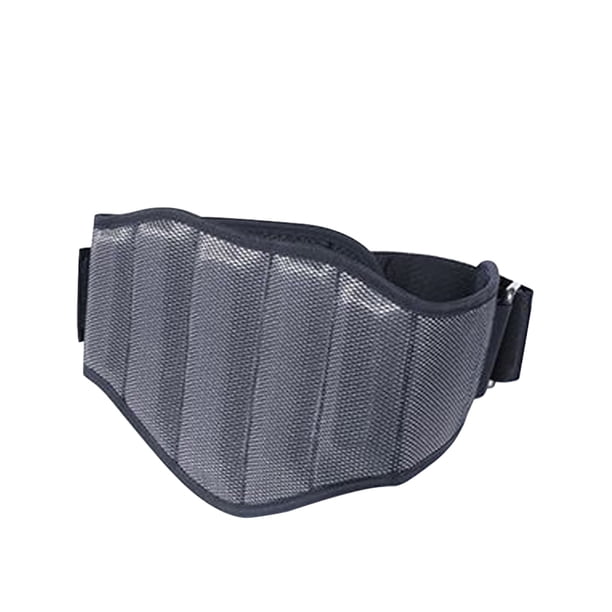 Seitruly Cinturón de levantamiento de pesas fácil de usar para protección deportiva cinturón de Fitness de levantamiento de pesas Eva de Ayudas para vestirse con gancho de botón Gris plateado METRO