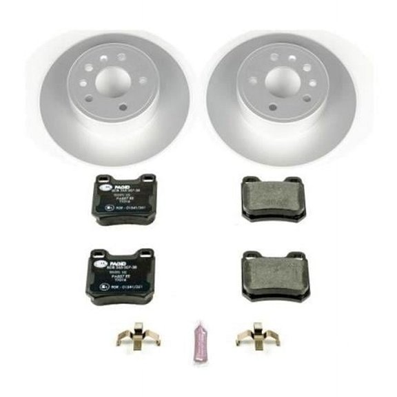 Power Stop Rear Euro-Stop ECE-R90 Certified Brake Pad and Rotor Kit ESK831