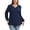 03-Navy Blue, variant on Daystry Womens Plus Size Blouses for Women Dressy Lace Long Sleeve Shirts Casual V Neck Tunic Tops
