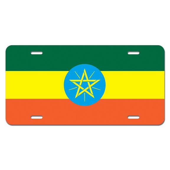 Ethiopia Flag Novelty License Plate